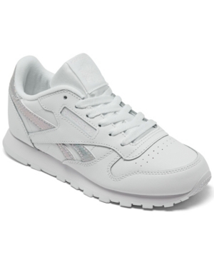 image of Reebok Big Girls Classic Leather Casual Sneakers from Finish Line