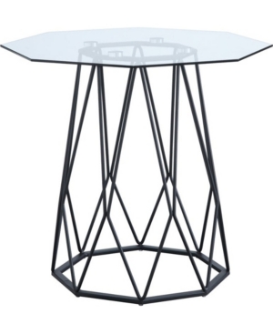 Furniture of America Trystance Glass Top End Table