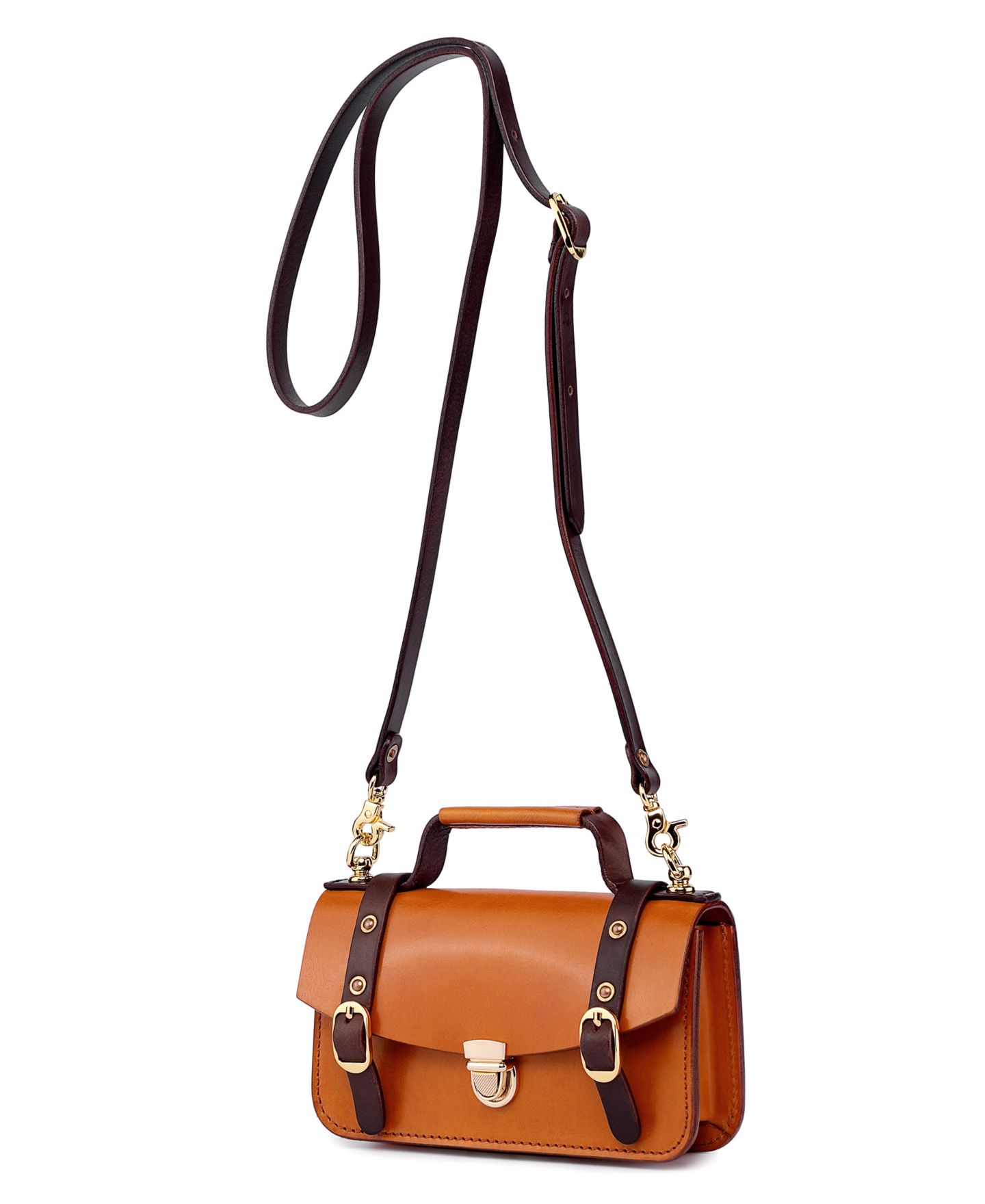 Женская сумка OLD TREND Genuine Leather Snapper Crossbody, цвет: Верблюжий — фото 15