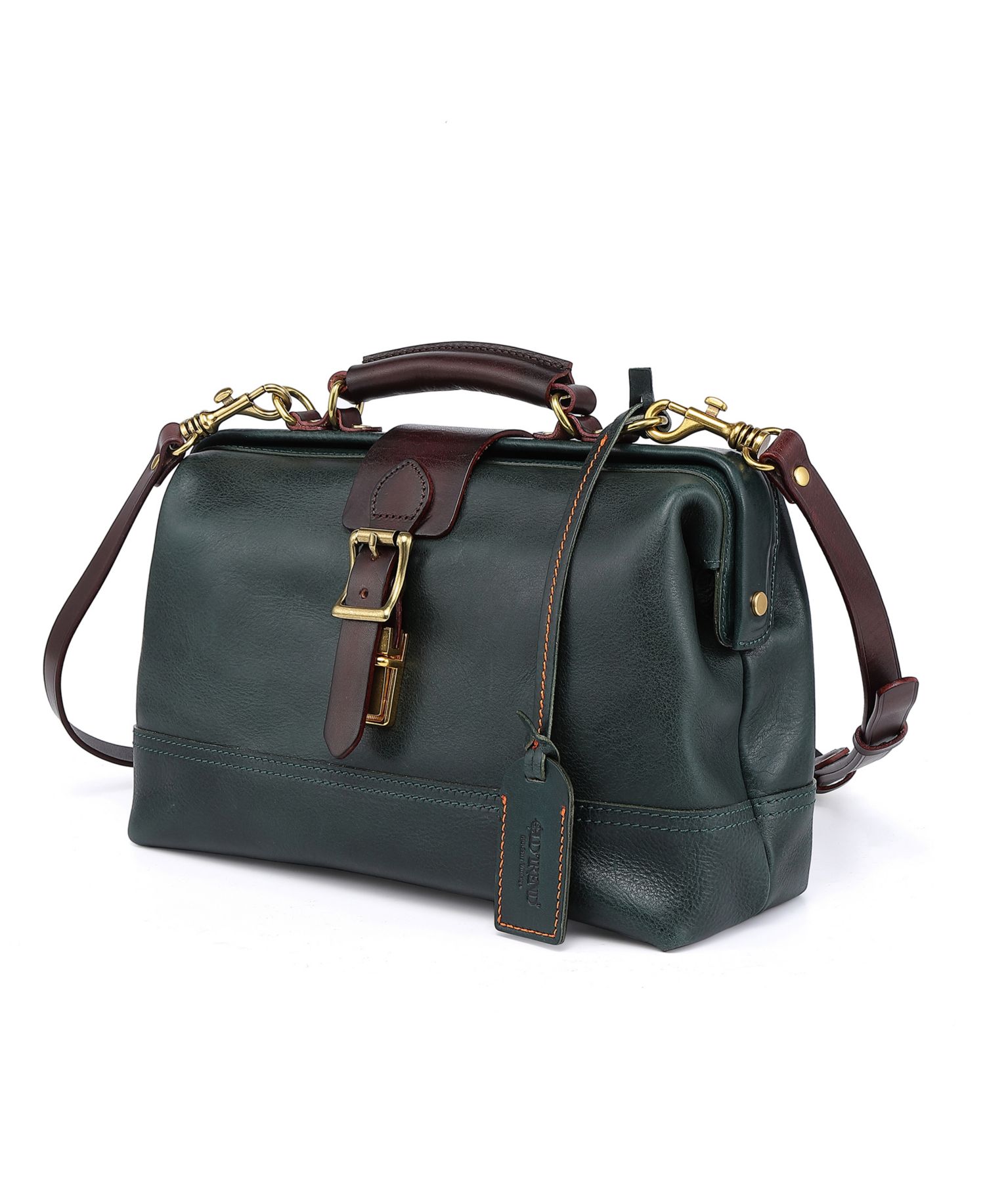 Doctor Small Leather Crossbody Satchel Bag