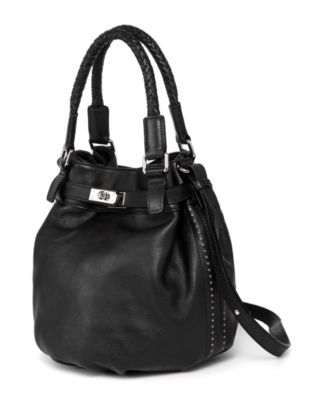 Women's Genuine Leather Pumpkin Bucket Bag