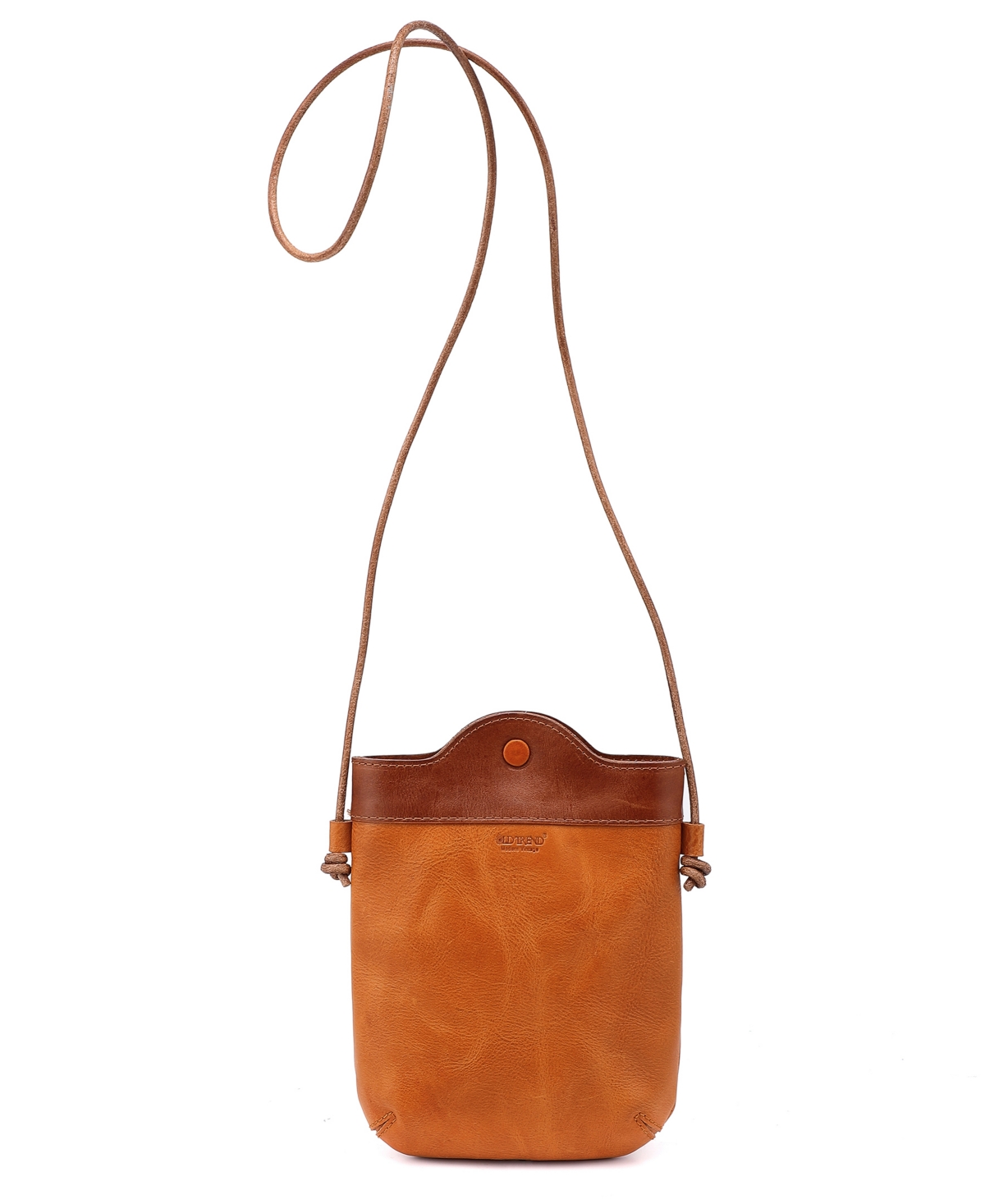 Women's Genuine Leather Out West Crossbody Bag In Camel,chestnut