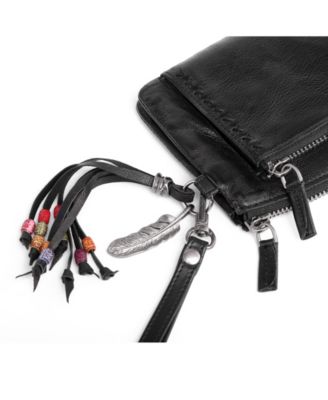 Women's Genuine Leather Bluebell Clutch