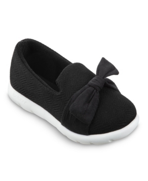 image of Isotoner Signature Women-s Zenz Hatch Knit Closed-Back with Tie Slip-On