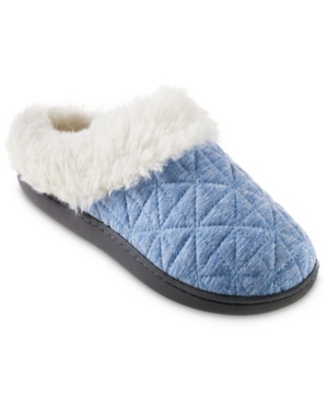 image of Isotoner Signature Women-s Quilted Jersey Bridget Hoodback Eco Comfort Slippers