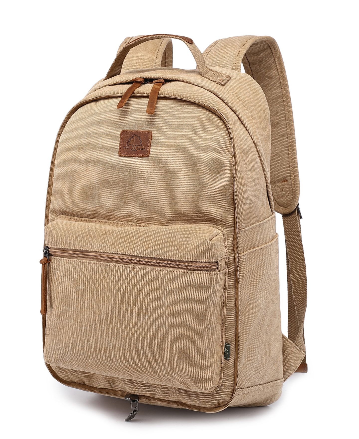 Рюкзак TSD BRAND Trail and Tree Double Canvas Handbag, цвет: Хаки — фото 10