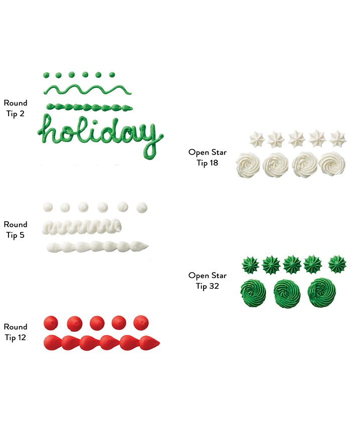 Wilton 18-Pc. Holiday Cookie Decorating Set &amp; Reviews - Bakeware