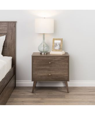 Prepac Milo 2 Drawer Nightstand