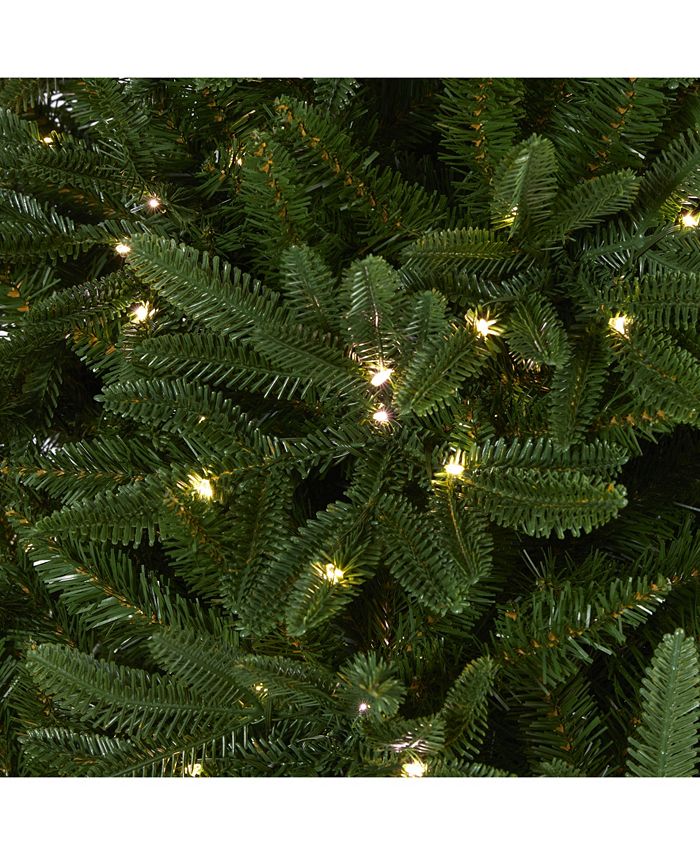 Nearly Natural Oregon Spruce Artificial Christmas Tree with 850 Warm