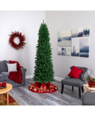 Slim Mountain Pine Artificial Christmas Tree with 350 Clear LED Lights