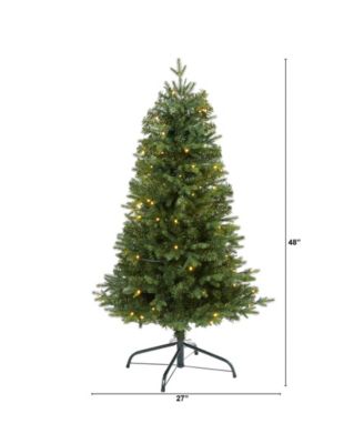 Vermont Fir Artificial Christmas Tree with 100 Clear LED Lights