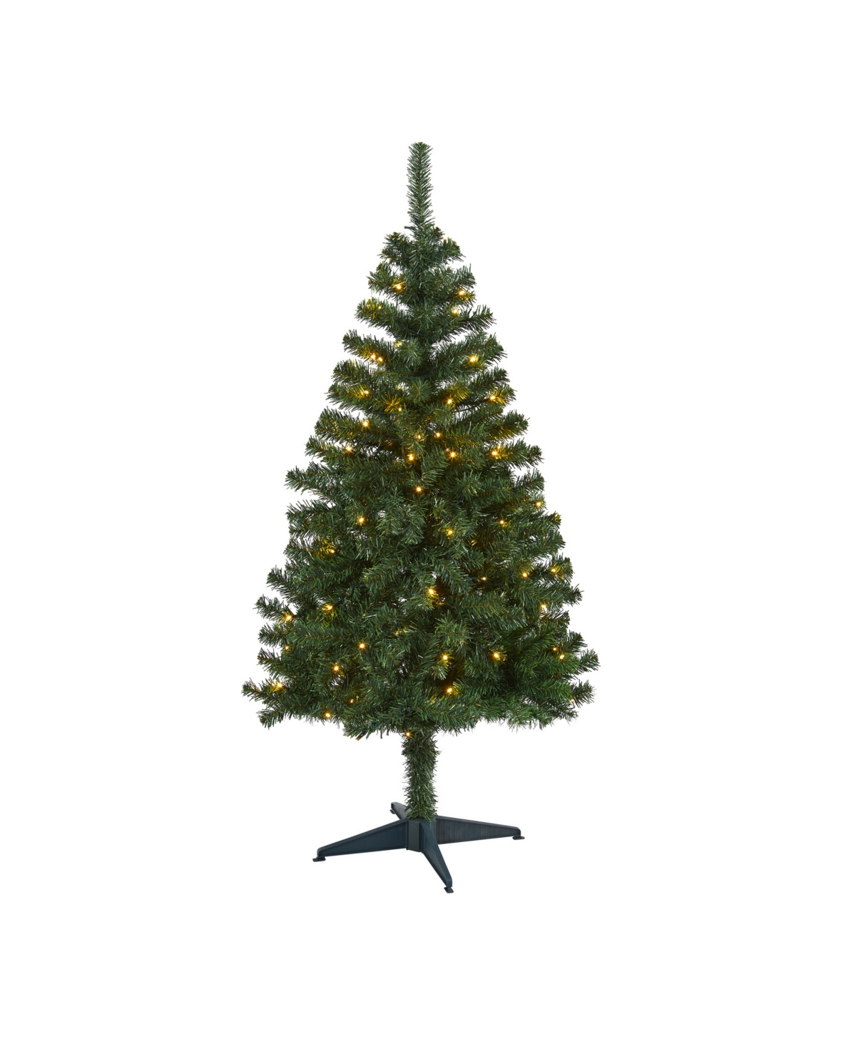 Nearly Natural Northern Tip Pine Artificial Christmas Tree with 150 Clear Led Lights