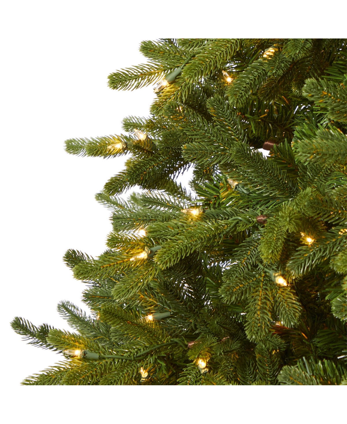 Nearly Natural Washington Fir Artificial Christmas Tree with 600 Clear Lights and 1610 Bendable Branches