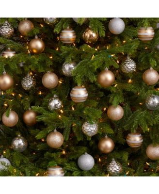 Holiday Shatterproof, 64 Count Christmas Tree Ornament Set