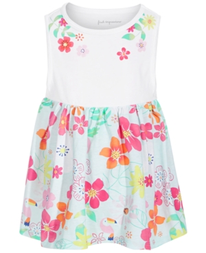 First Impressions Baby Girls Floral-Print Cotton Tunic Created for Macy's