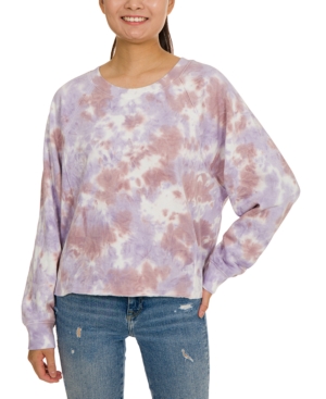 image of Hippie Rose Juniors- Tie-Dye Sweatshirt