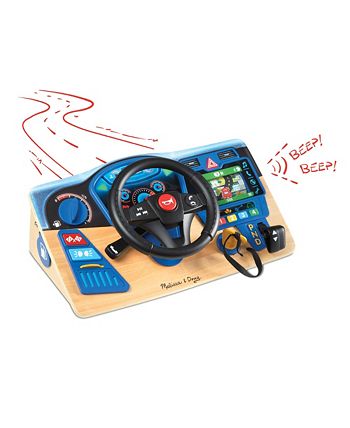 Details about   Melissa & Doug Vroom & Zoom Interactive Wooden Dashboard Pretend Play Driving 