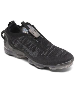 Nike Men's Air Vapormax 2020 Flyknit Running Sneakers From Finish Line In Black, Off Noire