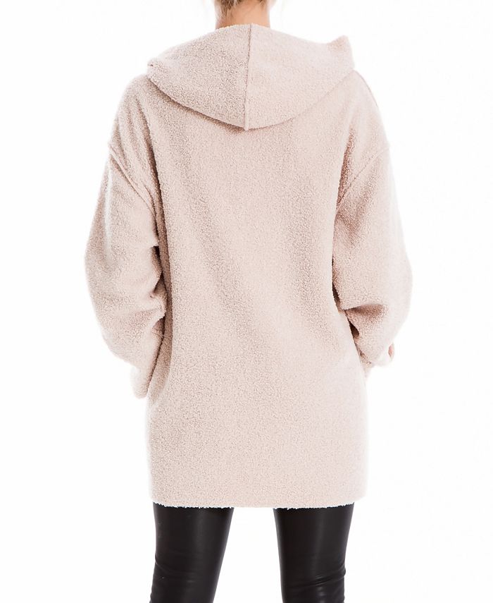 Max Studio Women's Cozy Fleece Hooded Coat (59% Off) -- Comparable ...