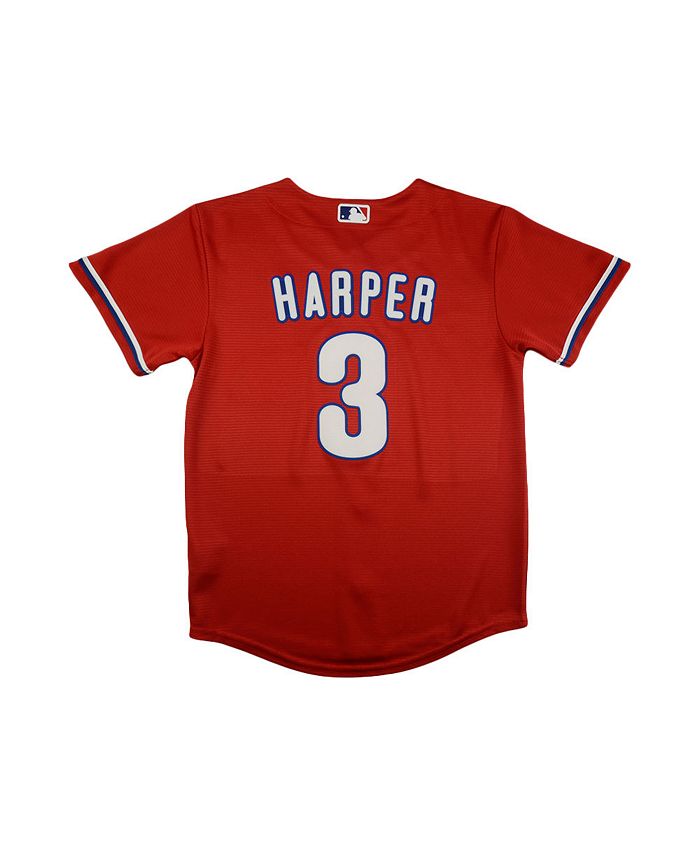 Nike Preschool Nike Bryce Harper Red Philadelphia Phillies Player Name &  Number - T-Shirt