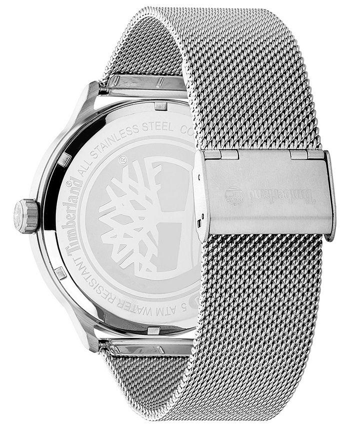 Timberland - Men's Stainless Steel Mesh Bracelet Watch 45mm