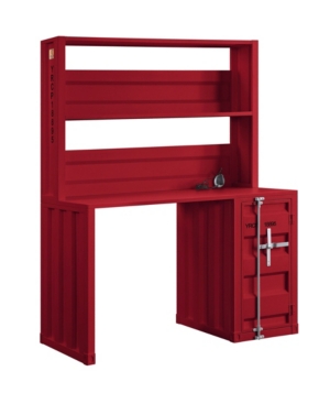 Acme Furniture Cargo Desk Hutch In Red