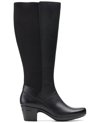 Clarks wide top calf boots