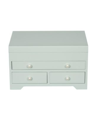 Mele Co. Bianca Wooden Jewelry Box in Seafoam Finish