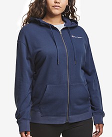 Plus Size Campus French Terry Hoodie
