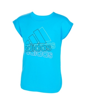 image of adidas Big Girls Short Sleeve Slit T-shirt