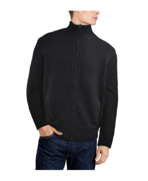 X-Ray Men's Full-Zip High Neck Sweater Jacket