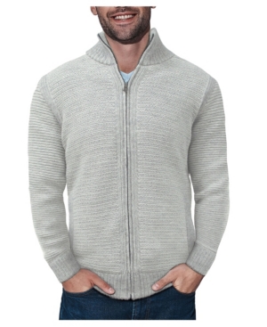 X-Ray Men's Full-Zip High Neck Sweater Jacket