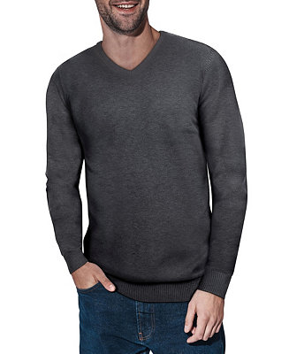 X-Ray Men's Basic V-Neck Pullover Midweight Sweater & Reviews - Men ...