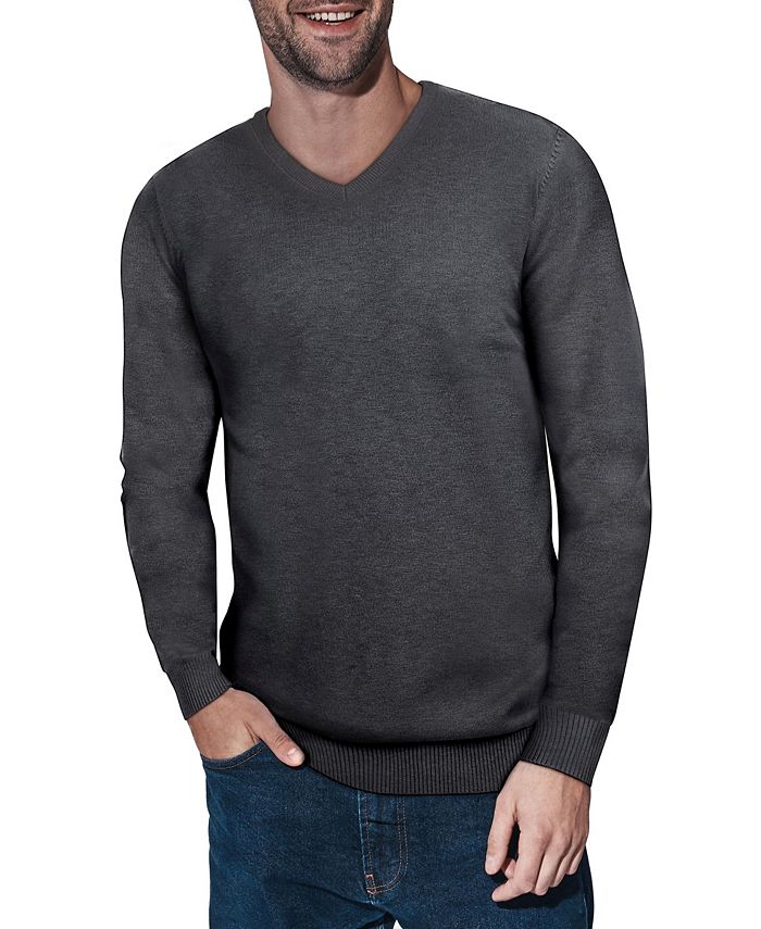 X-Ray Men's Basic V-Neck Pullover Midweight Sweater & Reviews - Men ...