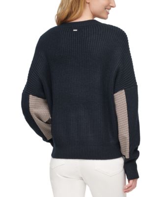 DKNY Mixed-Media Sweater