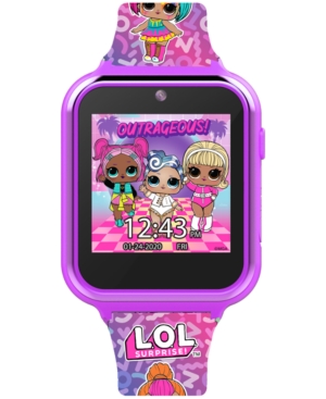 image of Accutime Kid-s Lol Surprise Pink Silicone Strap Smart Watch 46x41mm