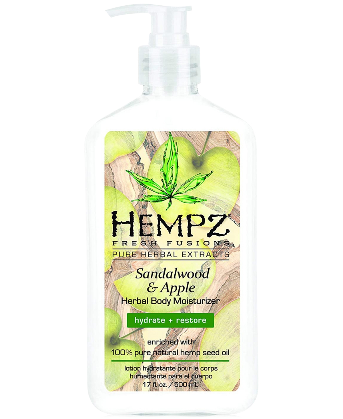 UPC 676280042179 product image for Hempz Fresh Fusions Sandalwood & Apple Herbal Body Moisturizer, 17-oz, from Pure | upcitemdb.com