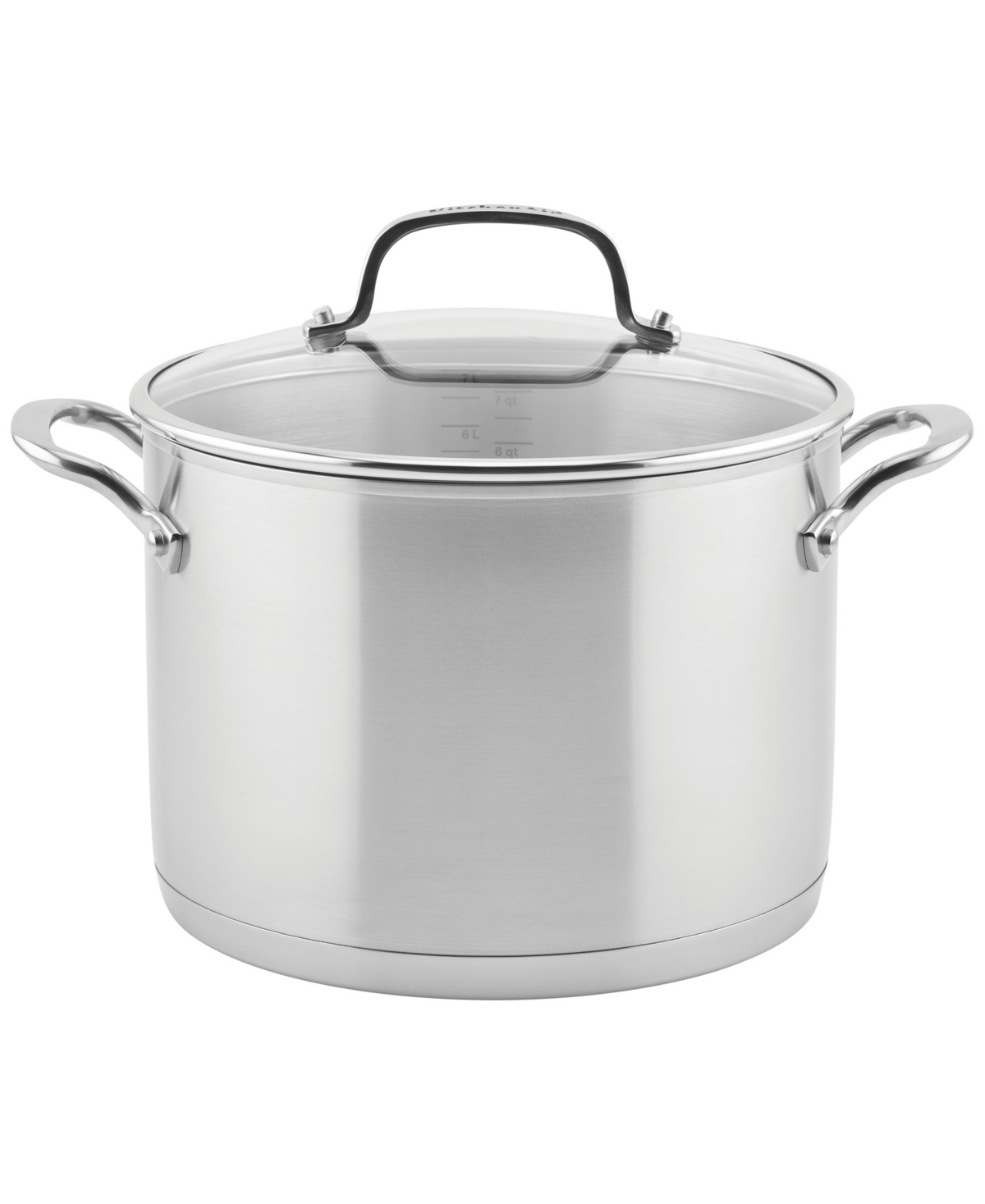 KitchenAid 3-Ply Base Stainless Steel 8 Quart Induction Stockpot with Lid
