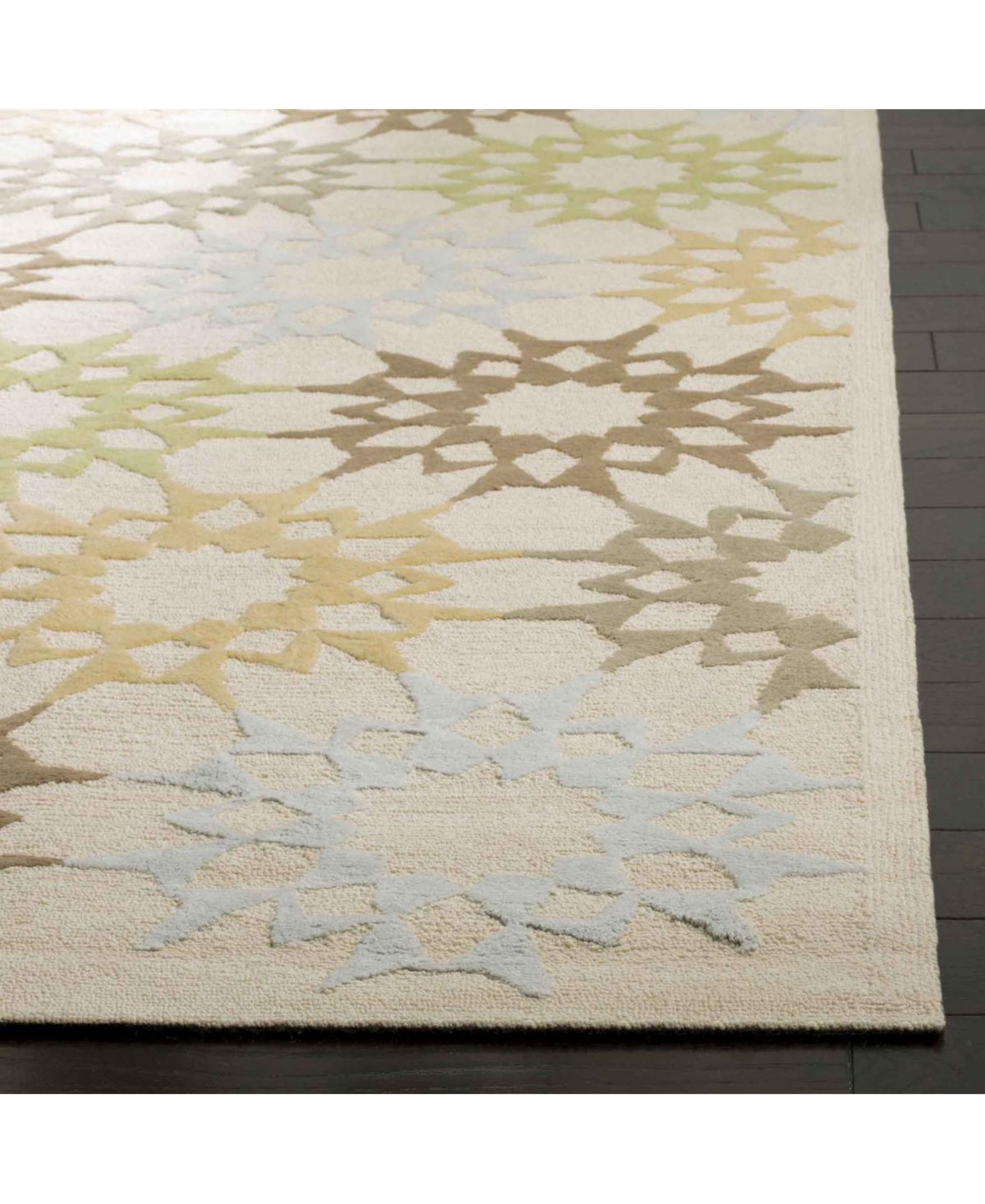 Martha Stewart Collection Quilt MSR1843AArea Rug - Creme