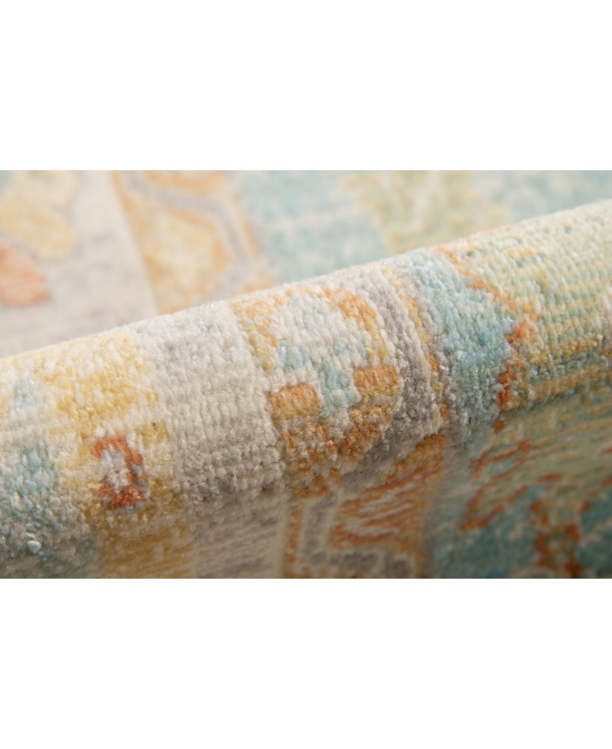 Amer Rugs Bohemian Bhm-3and Beige Outdoor Area Rug - Aqua, Beige