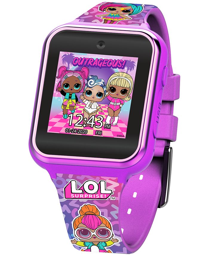 Accutime - Kid's Pink Silicone Strap Smart Watch 46x41mm