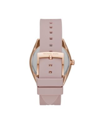 michael kors pink silicone watch