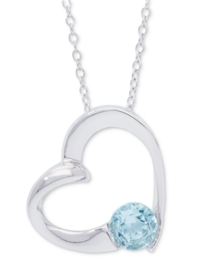 image of Blue Topaz Heart 18