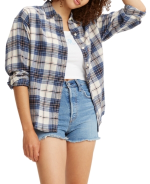 image of Levi-s Cotton Plaid Flannel Shirt