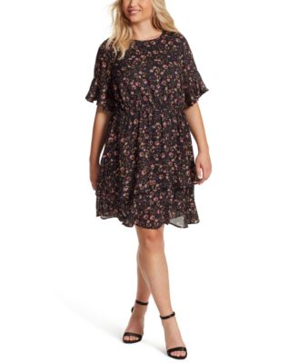 Jessica Simpson - Trendy Plus Size Thurston Floral-Print Dress