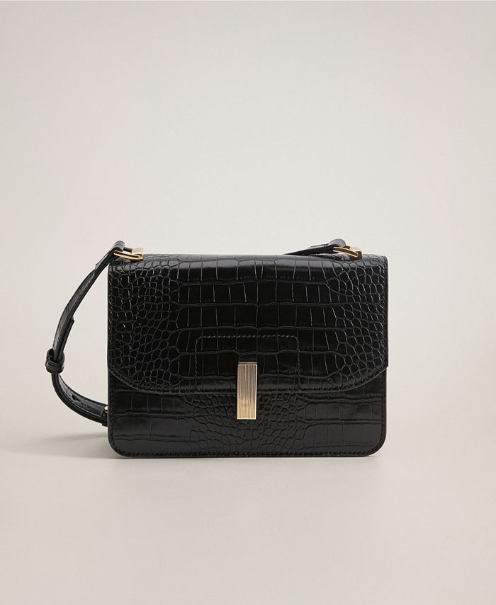 MANGO Croc-Effect Bag - Macy's