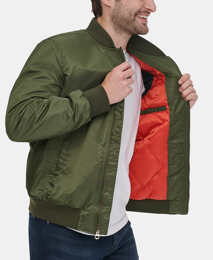 Calvin Klein Men's Bomber Flight Jacket & Reviews Coats & Jackets