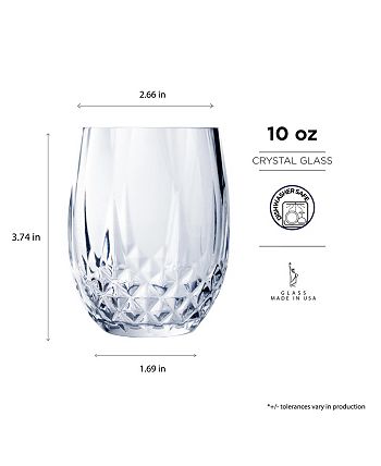 Longchamp - 10oz stemless wine set/12