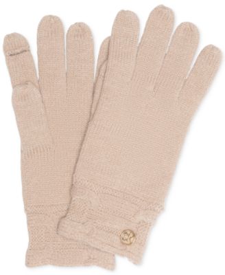 Calvin Klein - Chain-Cable Knit Tech Gloves