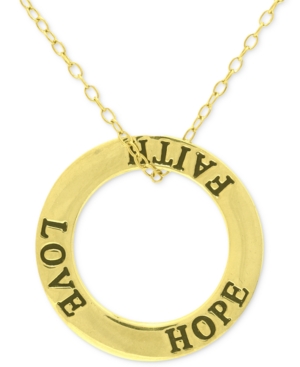 image of Giani Bernini Love Faith Hope Circle 18